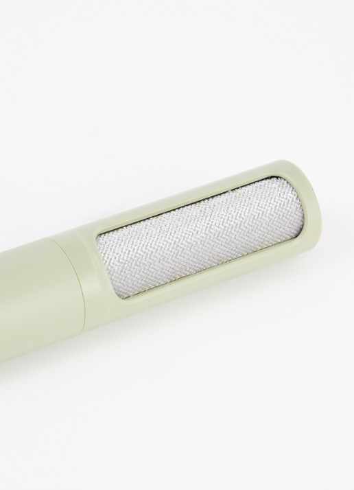 The Steamery Lint pluizenborstel 18,3 cm - voorkant 2 lindegroen