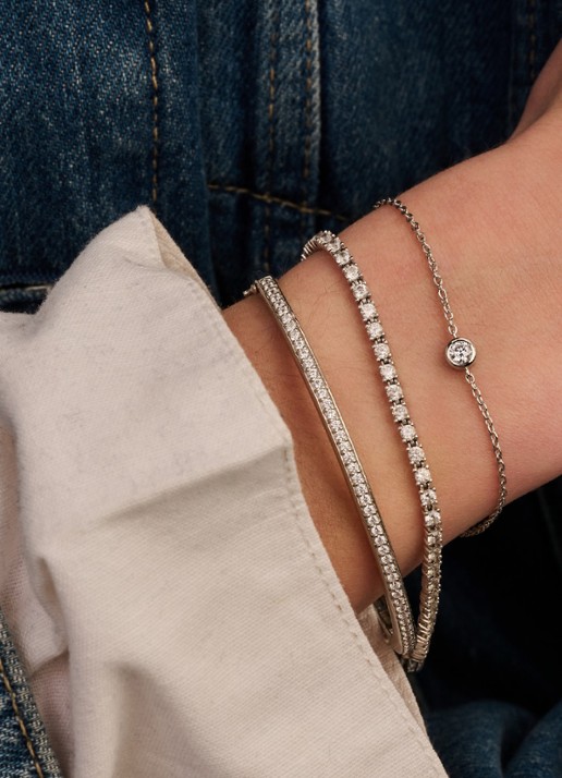 TI SENTO - Milano Armband 23092ZI - voorkant 2 zilver