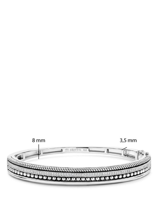 TI SENTO - Milano Armband 23093ZI - detail 3 zilver