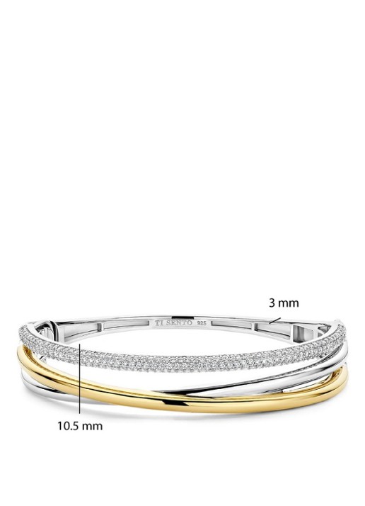 TI SENTO - Milano Armband 23094ZY - detail 5 zilver