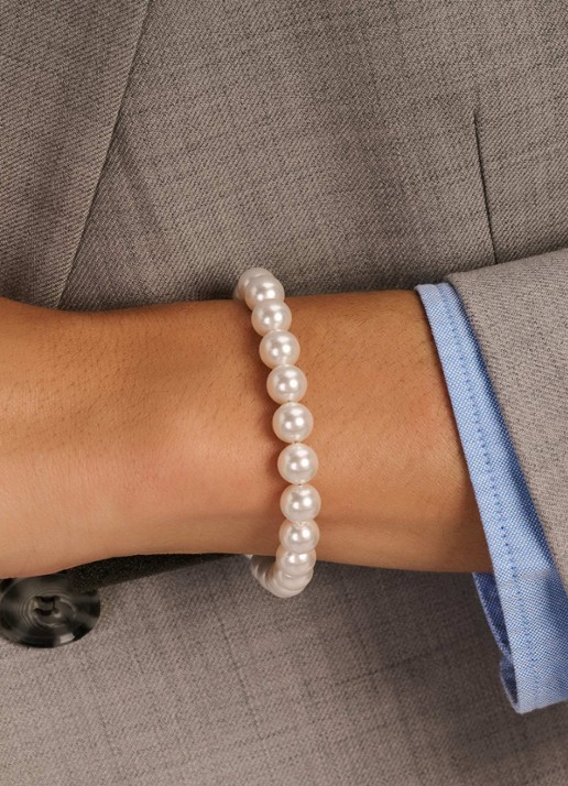 TI SENTO - Milano Armband met parels 23104YP - voorkant 7 parelmoer
