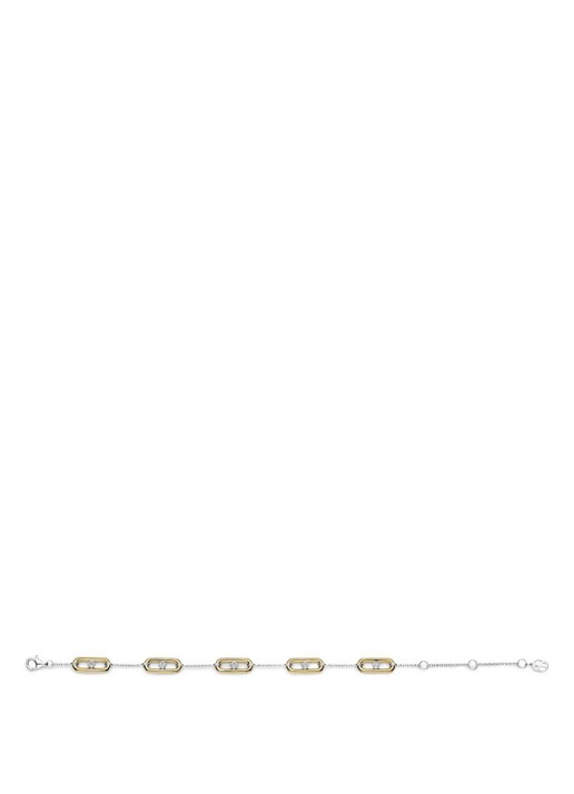 TI SENTO - Milano Armband met zirkonia 23111ZY - detail goud