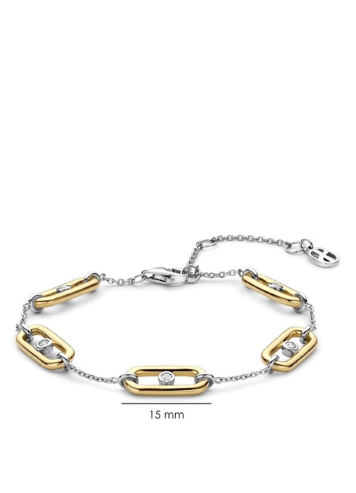 TI SENTO - Milano Armband met zirkonia 23111ZY - detail 3 goud