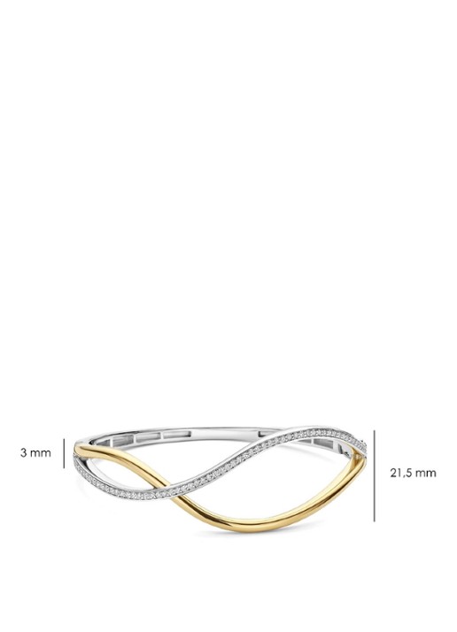 TI SENTO - Milano Bangle met zirkonia 23101ZY - detail 3 zilver