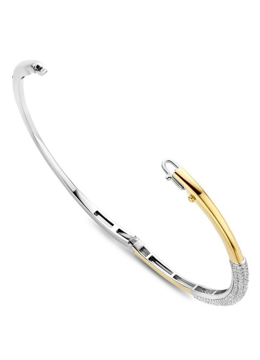 TI SENTO - Milano Bangle met zirkonia 23103ZY - detail 2 goud