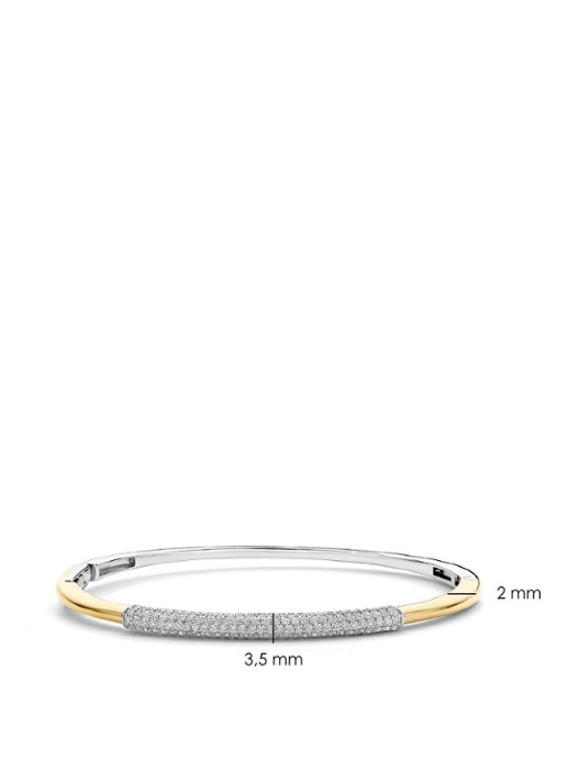 TI SENTO - Milano Bangle met zirkonia 23103ZY - detail 3 goud