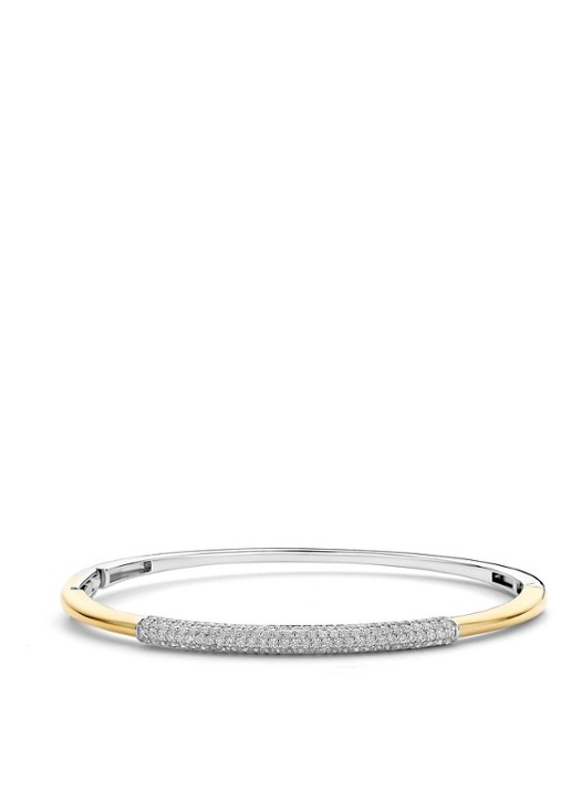 TI SENTO - Milano Bangle met zirkonia 23103ZY - voorkant 8 goud