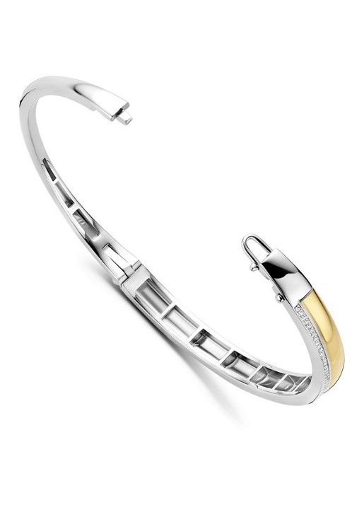 TI SENTO - Milano Bangle met zirkonia 23106ZY - detail 2 goud