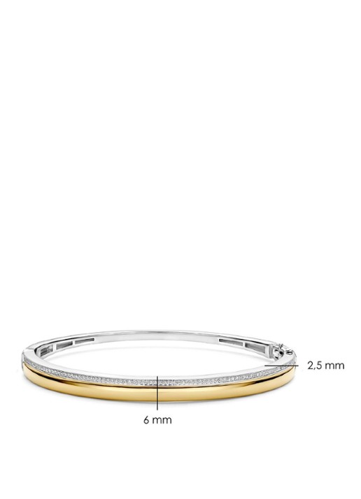 TI SENTO - Milano Bangle met zirkonia 23106ZY - detail 3 goud