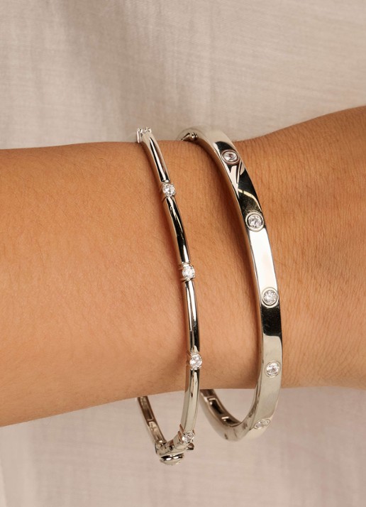 TI SENTO - Milano Bangle van zilver 23089ZI - voorkant zilver