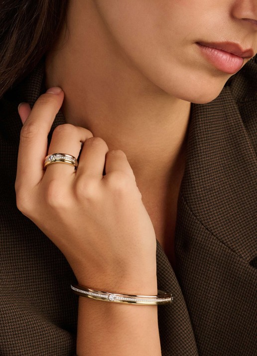 TI SENTO - Milano Bangle verguld 23100TZ - voorkant 7 goud