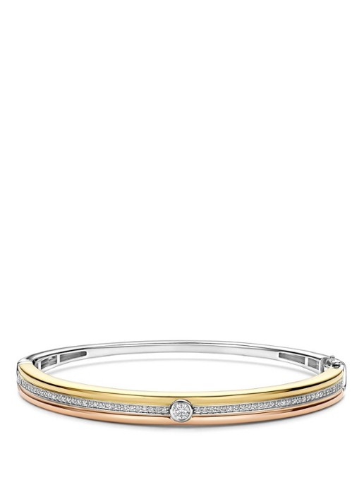 TI SENTO - Milano Bangle verguld 23100TZ - voorkant 8 goud