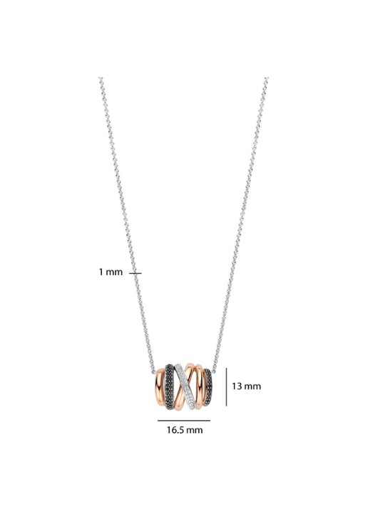 TI SENTO - Milano Ketting 34116BR - detail 3 zilver