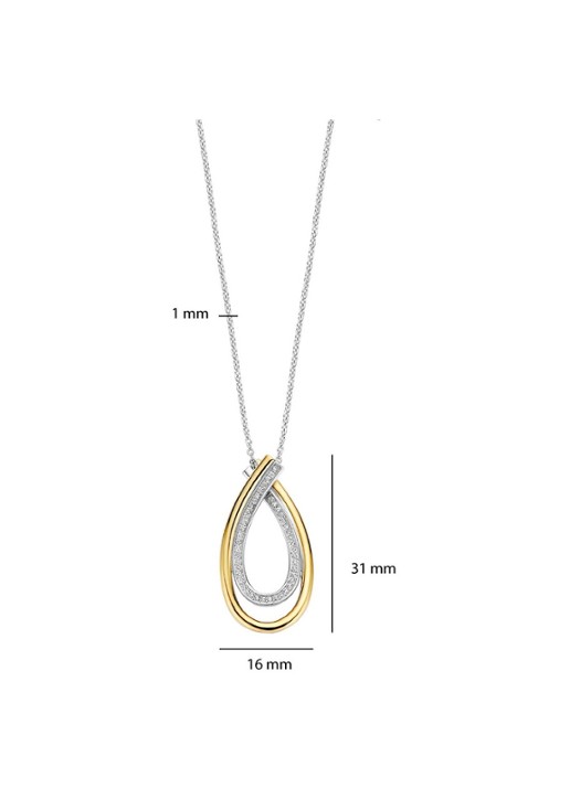 TI SENTO - Milano Ketting 34121ZY - detail 5 goud