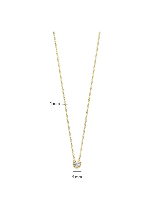TI SENTO - Milano Ketting 34124ZY - detail 3 goud