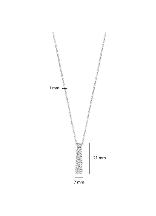 TI SENTO - Milano Ketting 34129ZI - detail 3 zilver