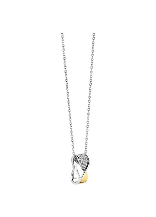 TI SENTO - Milano Ketting met hanger 34106ZY - detail zilver