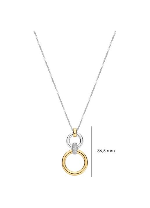 TI SENTO - Milano Ketting met hanger 34134ZY - detail 3 zilver
