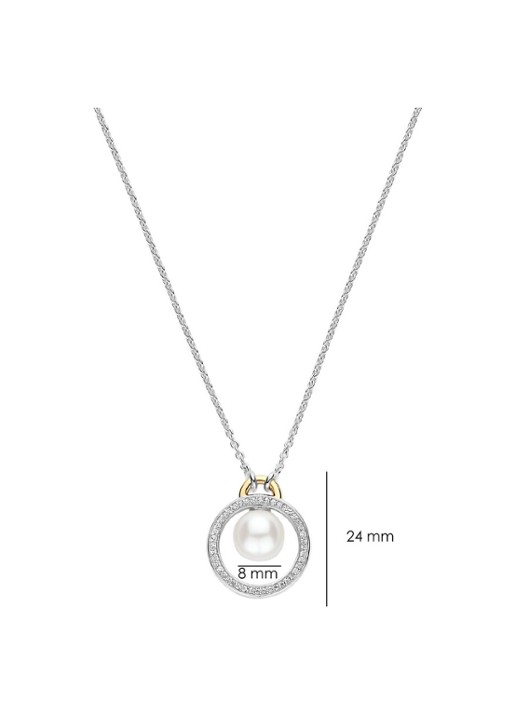 TI SENTO - Milano Ketting met hanger 34139YP - detail 3 zilver