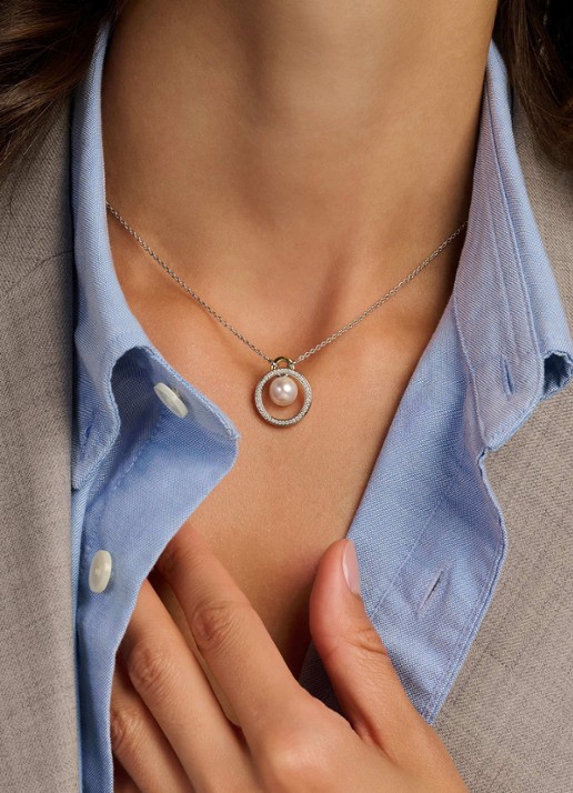 TI SENTO - Milano Ketting met hanger 34139YP - voorkant 5 zilver