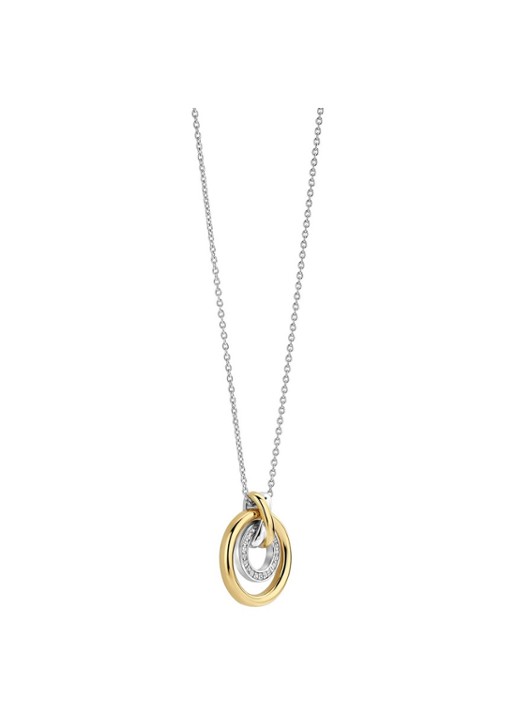 TI SENTO - Milano Ketting met hanger 34141ZY - detail zilver