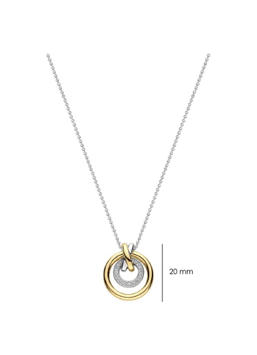 TI SENTO - Milano Ketting met hanger 34141ZY - detail 3 zilver
