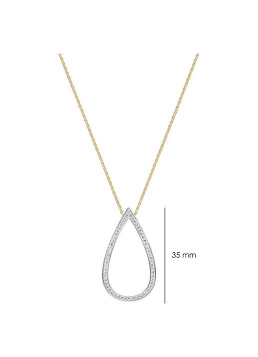TI SENTO - Milano Ketting met hanger 34145ZY - detail 3 goud