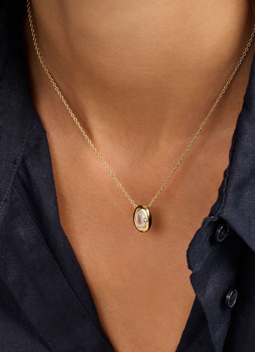 TI SENTO - Milano Ketting met hanger 34146ZY - voorkant 2 goud