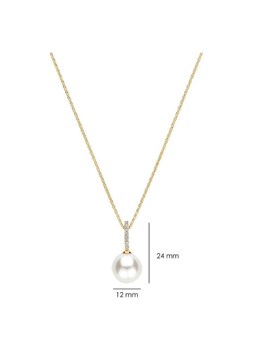 TI SENTO - Milano Ketting met hanger 34153YP - detail 3 goud