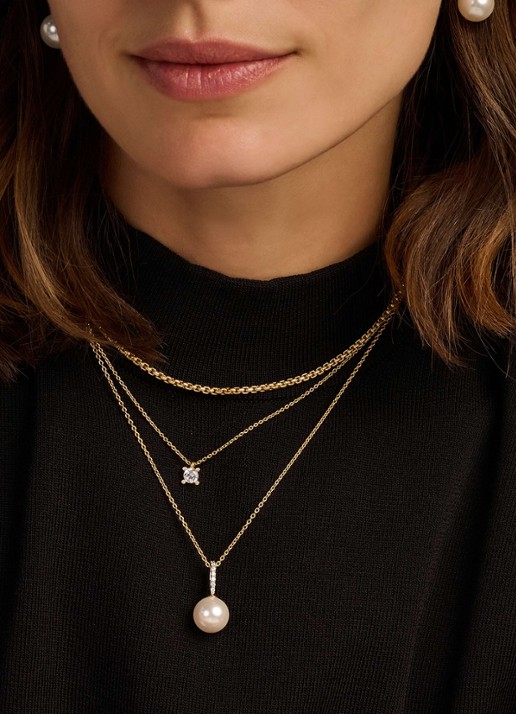 TI SENTO - Milano Ketting met hanger 34153YP - voorkant 5 goud
