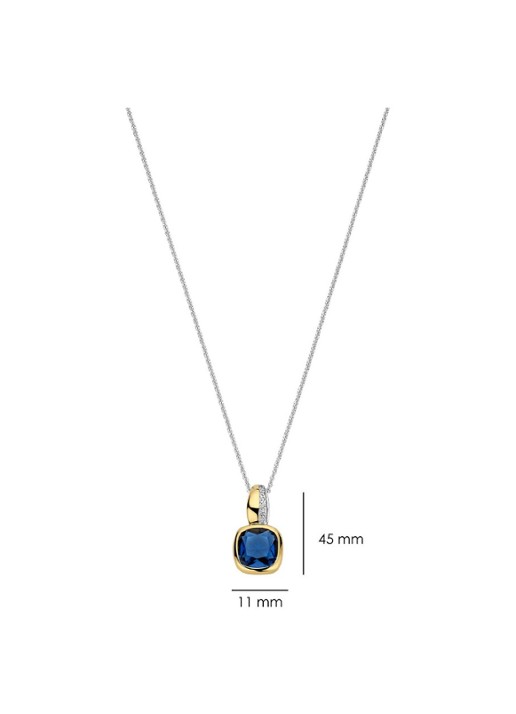 TI SENTO - Milano Ketting met hanger 6865DB - detail 5 zilver