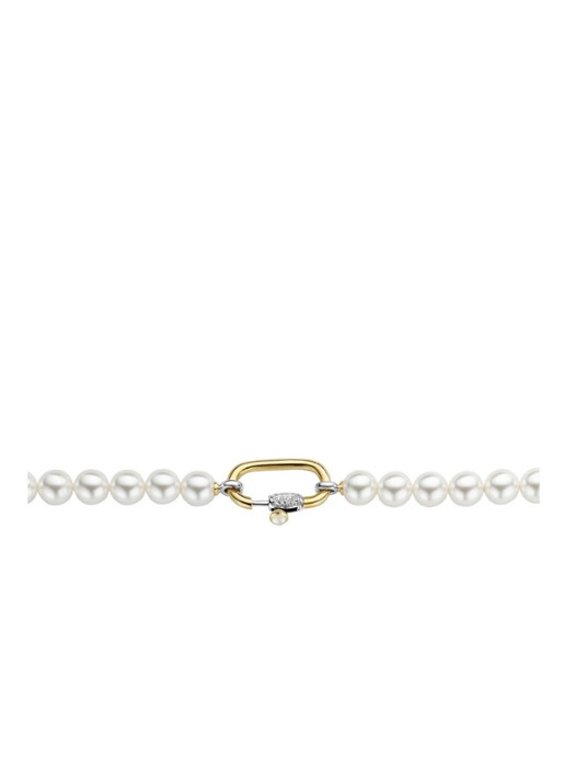 TI SENTO - Milano Ketting met kleursteen 3967PW - detail 2 parelmoer