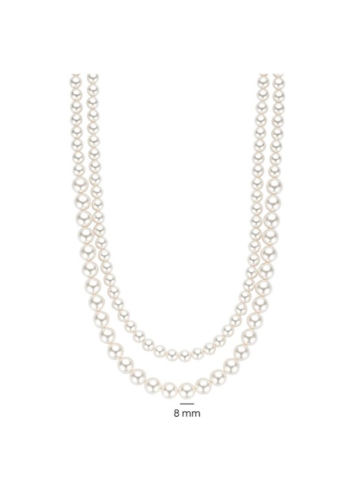 TI SENTO - Milano Ketting met parels 34135PW - detail 3 parelmoer