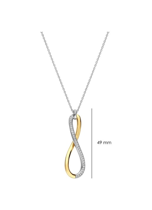 TI SENTO - Milano Ketting met zirkonia 34132ZY - detail 3 goud