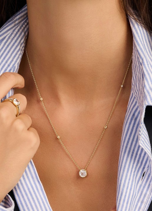 TI SENTO - Milano Ketting met zirkonia 34143ZY - voorkant 2 goud