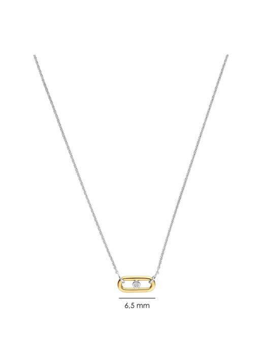 TI SENTO - Milano Ketting met zirkonia 34147ZY - detail 3 zilver