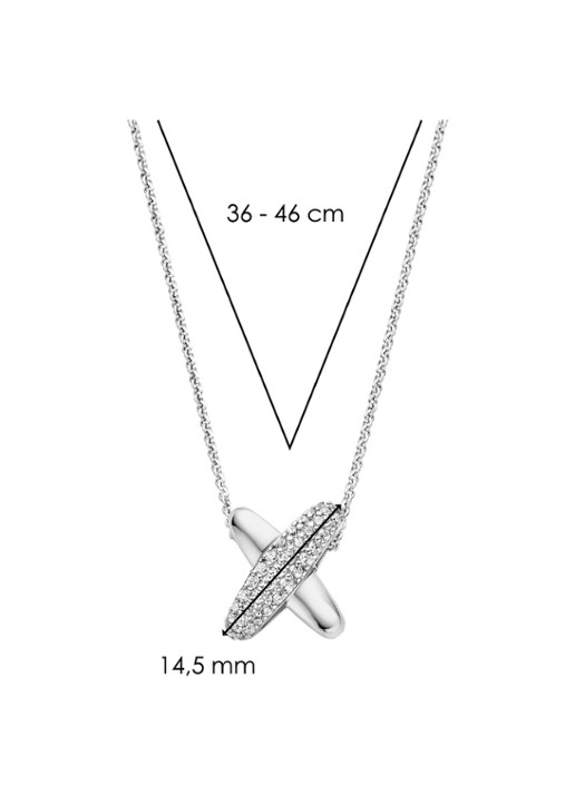 TI SENTO - Milano Ketting van zilver 34003ZI - detail 5 zilver