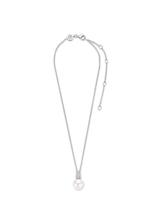TI SENTO - Milano Ketting van zilver met zirkonia 3877PW - detail zilver