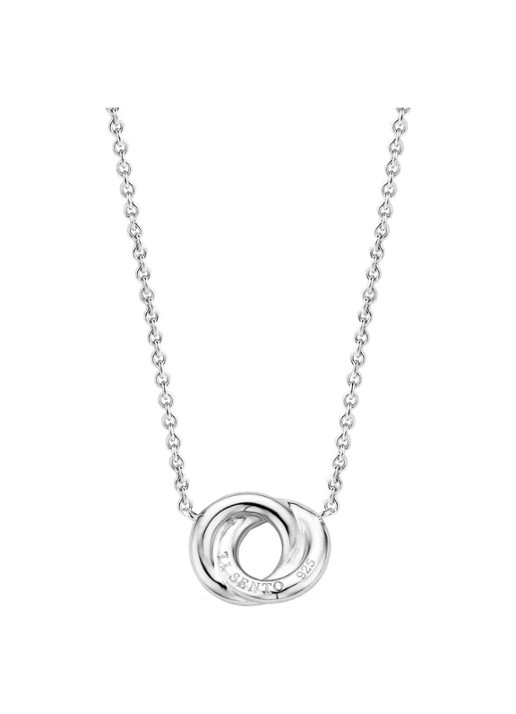 TI SENTO - Milano Ketting van zilver met zirkonia 3915ZI - detail 2 zilver