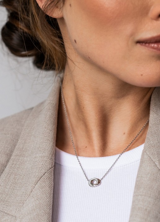 TI SENTO - Milano Ketting van zilver met zirkonia 3915ZI - voorkant 6 zilver