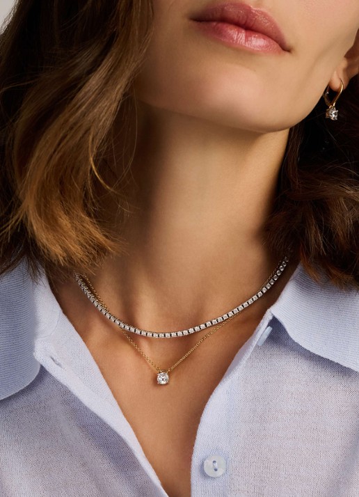 TI SENTO - Milano Ketting verguld 34144ZY - voorkant 5 goud