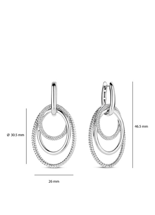 TI SENTO - Milano Oorhangers 78067ZI - detail 4 zilver