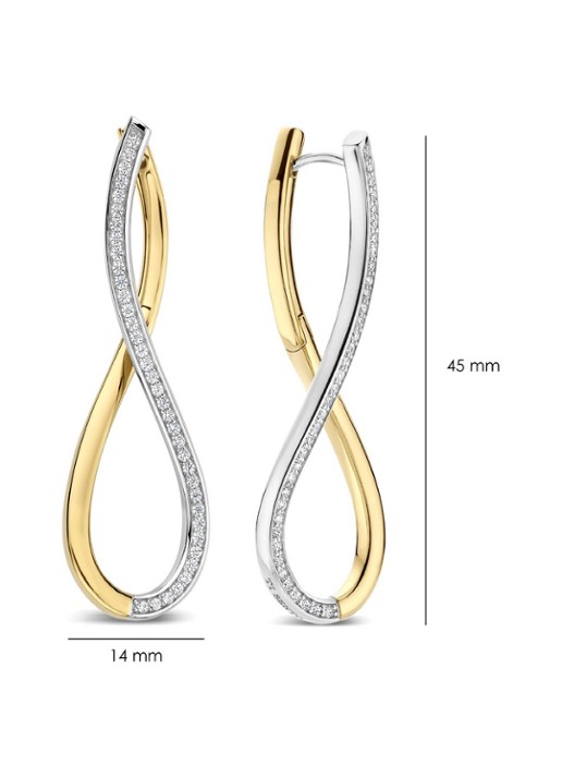 TI SENTO - Milano Oorhangers verguld 78086ZY - detail 2 goud