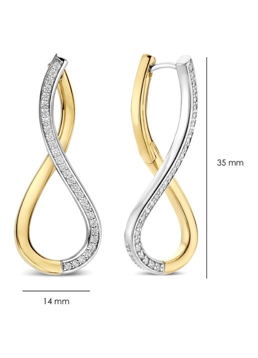TI SENTO - Milano Oorhangers verguld 78087ZY - detail 4 goud
