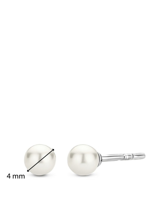 TI SENTO - Milano Oorknopjes van zilver met parel 7940PW_H - detail 5 parelmoer