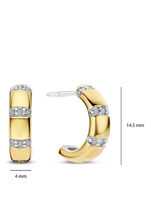 TI SENTO - Milano Oorringen 78058ZY - detail 4 goud