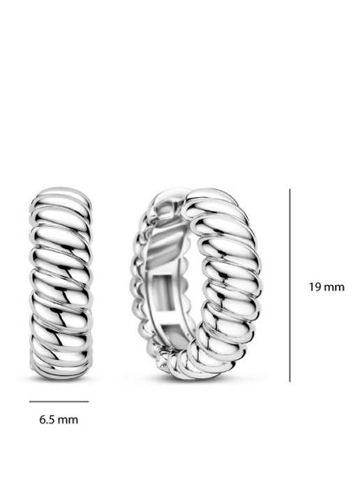 TI SENTO - Milano Oorringen 78066SI - detail 5 zilver