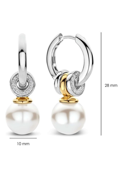 TI SENTO - Milano Oorringen met hanger 78094YP - detail 2 zilver