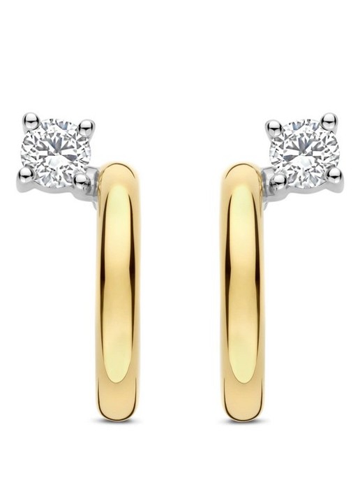 TI SENTO - Milano  Oorringen met zirkonia 78082ZY - detail goud