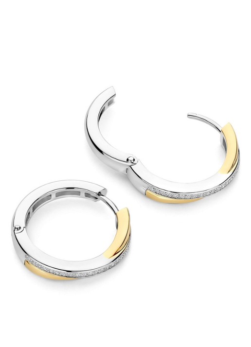 TI SENTO - Milano Oorringen met zirkonia 78099ZY - detail 2 goud